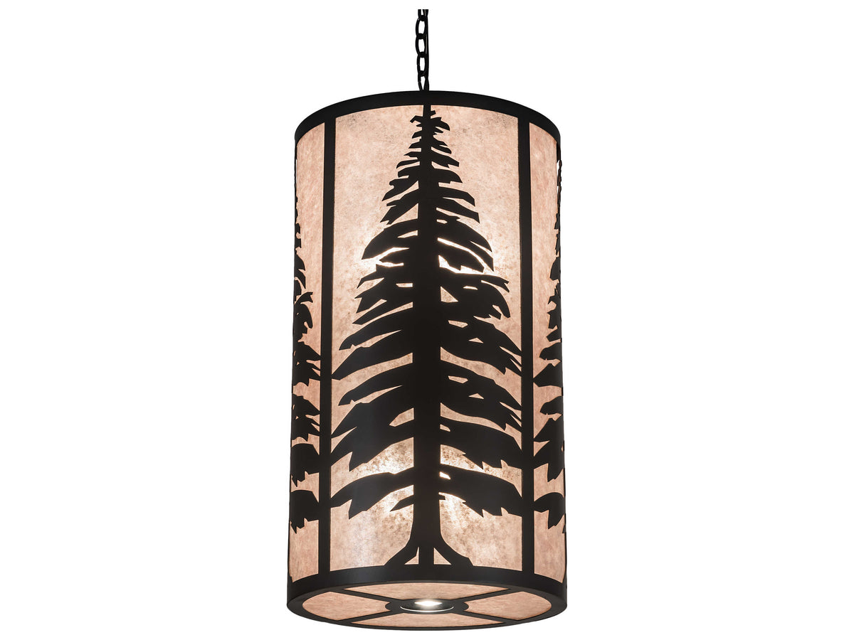 Meyda 10 1 Black Cylinder Pendant