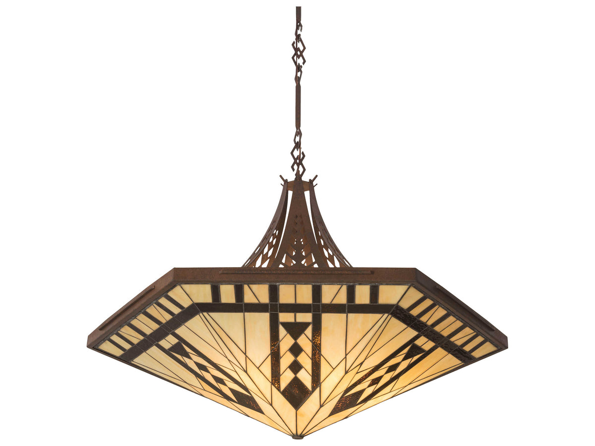Meyda 6-Light Brown Tiffany Pendant