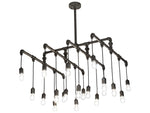Meyda Alva 20-Light Black LED Pendant