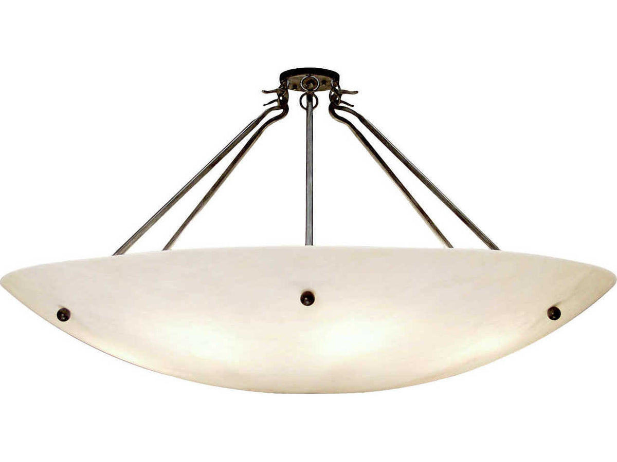 Meyda Quinby 8-Light White Bowl Pendant