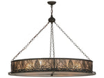 Meyda Rustic 8-Light Bronze Drum Pendant
