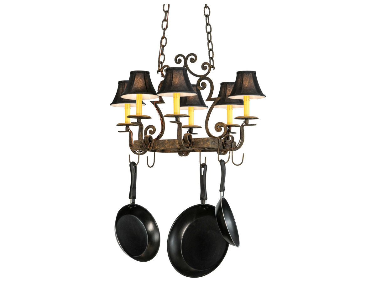Meyda Victorian 6-Light Bronze Empire Island Pendant