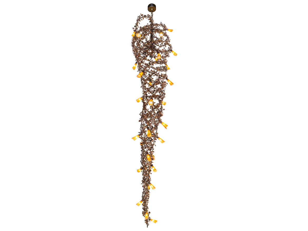 Meyda Vinca Vine Dark Burnished Copper Pendant