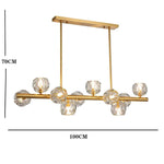 Metal Crystal Flush Mount Ceiling Light Globe Cluster LED Light