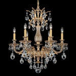 Century Chandelier, 20-Light, Etruscan Gold, Clear Heritage Crystal, 37"W (1716-23 1HPVG5)