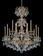 Milano Chandelier, 15-Light, Florentine Bronze, Clear Swarovski Crystal, 39"W (5686-83S AN4MG)