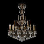 Milano Chandelier, 6-Light, Heirloom Gold, Clear Swarovski Crystal, 24"W (5676-22S 1HTU65)