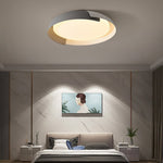 Minimalist LED Stepless Dimming Personality Round Ceiling Light for Bedroom