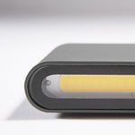 2-Light Black Modern Low Profile Exterior Porch LED Slim Outdoor Up Down Wall Light