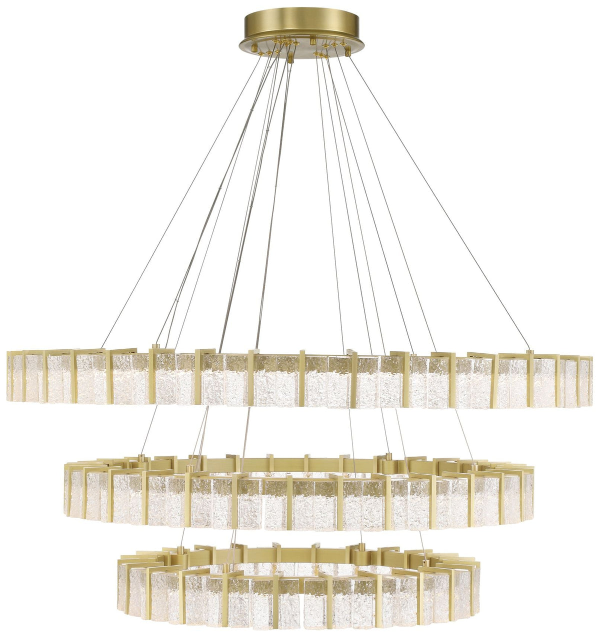 Minka-Lavery Sevryn LED 34-in Soft Brass Indoor Chandelier