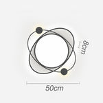 LED Geometric Shapes Circle Dimmable Flush Mount Lights with Remote Control