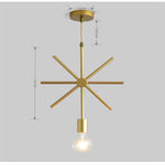 Metal Black and Gold Pendant Light Rounded Square Pendant Lighting