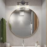 Industrial Plug-In Glass Wall Sconce Creative Bathroom & Bedroom Vanity Lighting