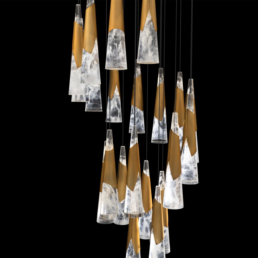 Kilt 21 Light 26" Wide LED Suspension Multi Light Pendant