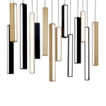 Chaos 14 Light 10" Wide LED Suspension Linear Pendant