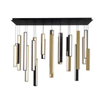 Chaos 23 Light 12" Wide LED Suspension Linear Pendant
