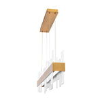 Acropolis 46" Wide LED Abstract Linear Chandelier