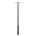 Round Waterproof LED Gray Modern Public Lighting Outdoor Pole Lights