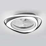 Modern Minimalist Stepless Dimming Invisible Bladeless Ceiling Fan Light for Bedroom