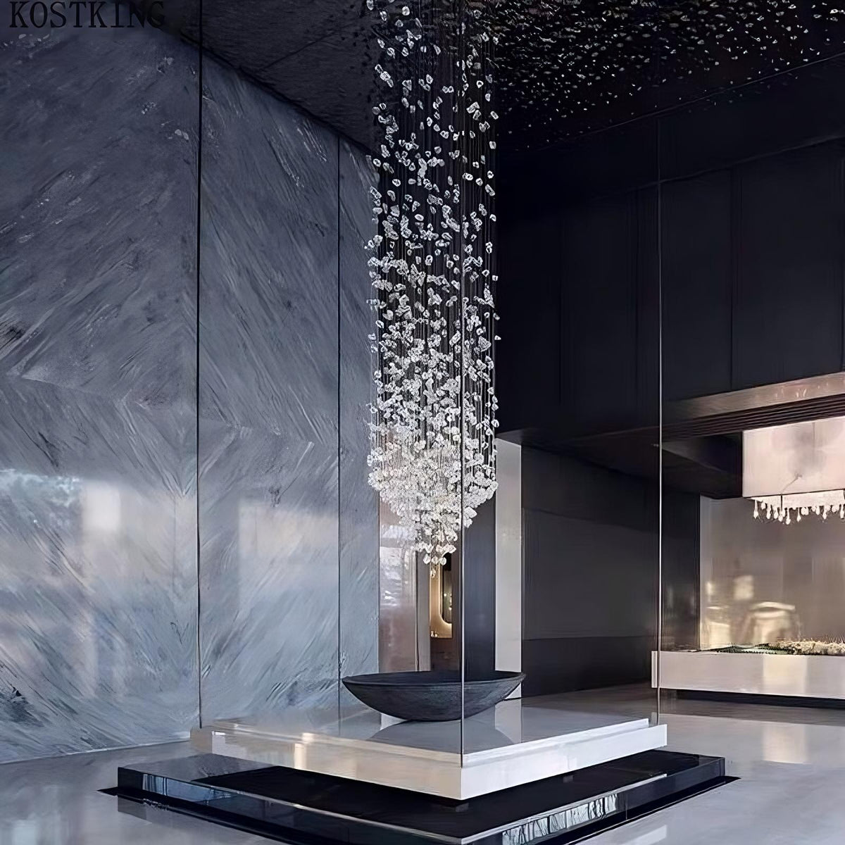 Stone Pendant Chandelier