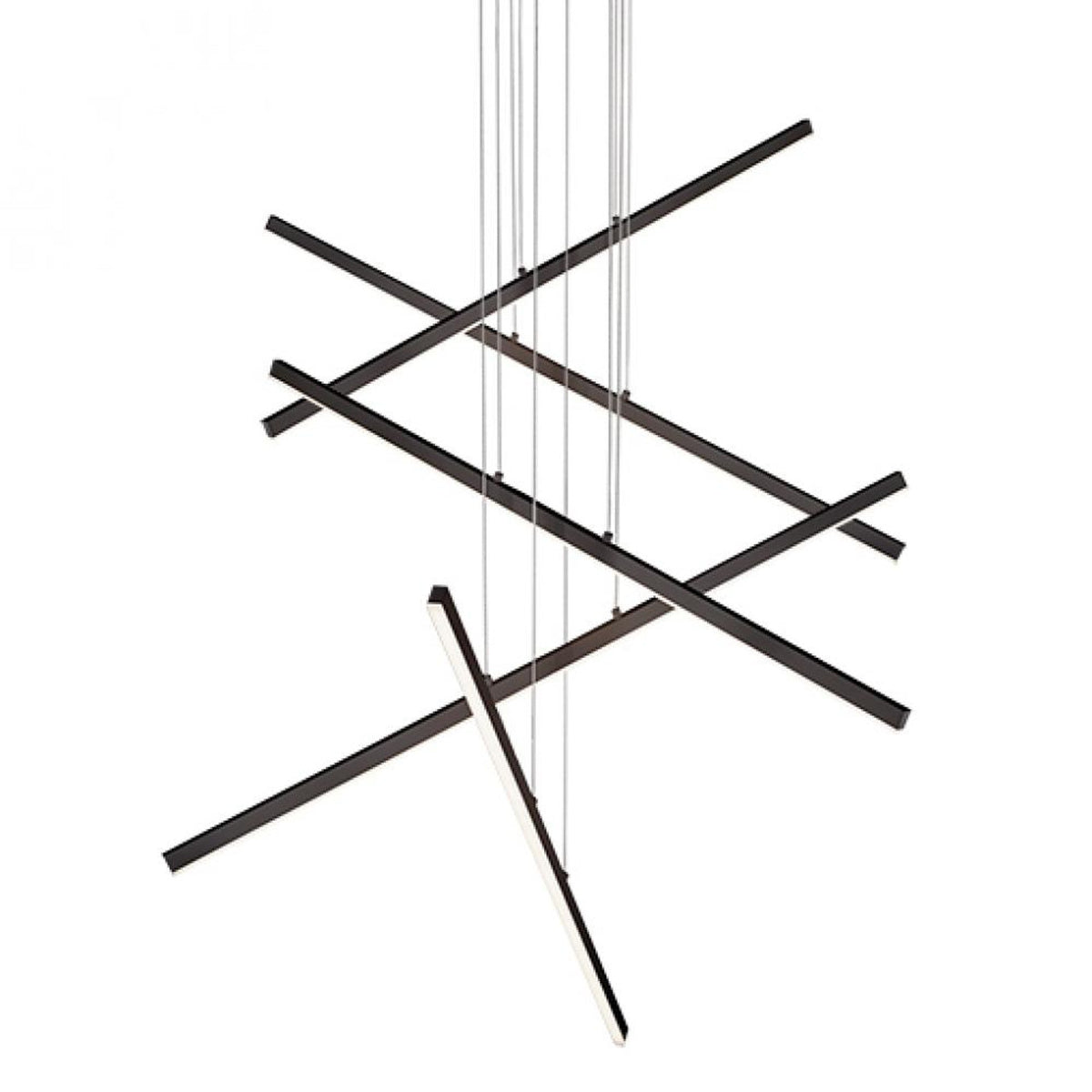 Z-Bar Pendant Rise, Large Square, LED, Matte White, 50.5"W (ZBP-48-RS-SW-MWT-CNP 407UENU)