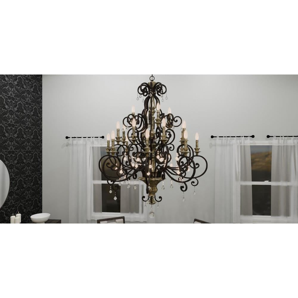 Quoizel Lighting - MQ5020HL - Marquette Chandelier 20 Light Steel