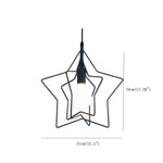 Multiple Star Shaped LED Modern Pendant Light Hanging Lamp Island Lights