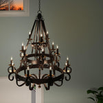Quoizel Lighting - NBE5018RK - Noble Chandelier 8 Light Steel