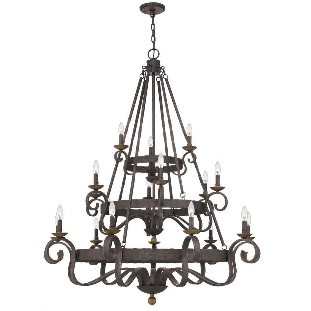 Quoizel Lighting - NBE5018RK - Noble Chandelier 8 Light Steel