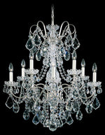 New Orleans Chandelier, 10-Light, Heirloom Bronze, Clear Heritage Crystal, 28"W (3657-76H 1E50N)