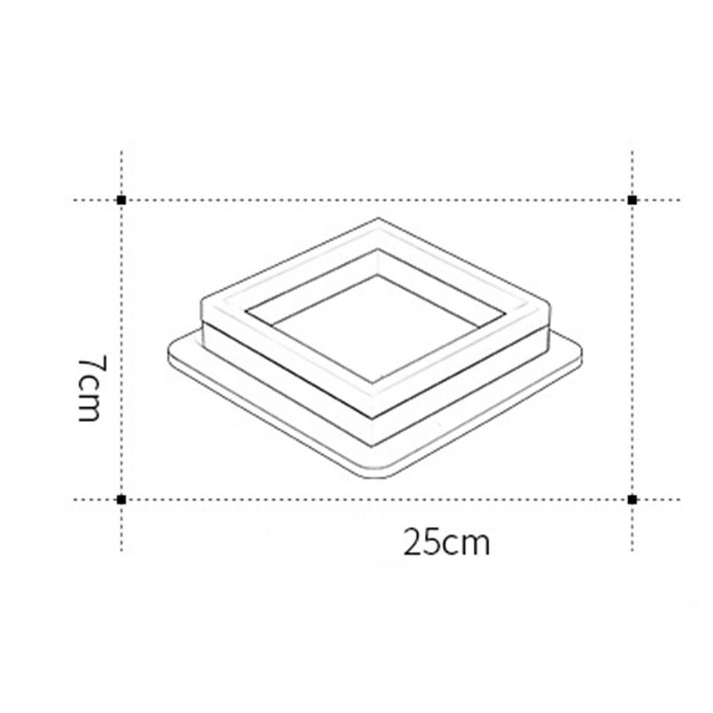 Metal Acrylic Square Design Flush Mount Lighting Modern LED Ceiling Light