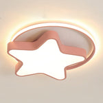 Nordic Creative Five-pointed Star Design Three Color Dimming LED Ceiling Lamp