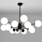 Nordic Glass Globe Chandelier Cluster Entryway Chandelier