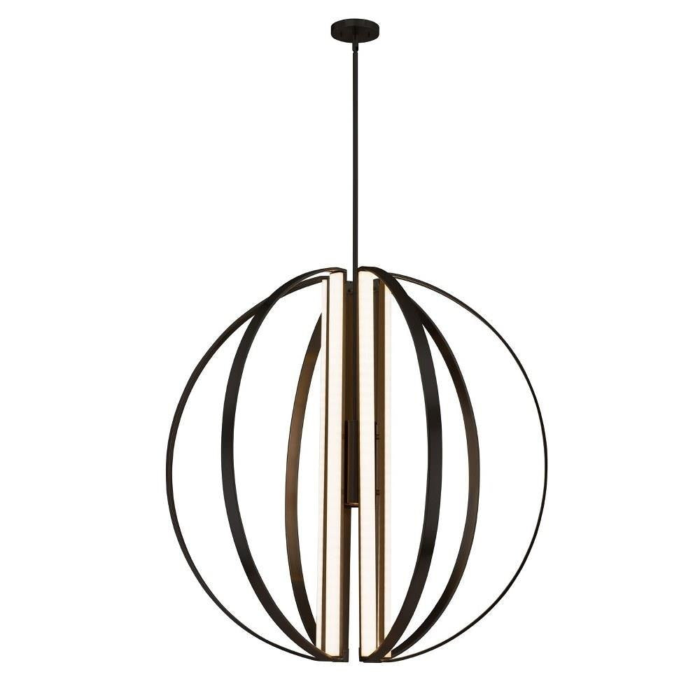 Justice Design - NSH-4304-NCKL - Liv - 36 Inch 455W 7 LED Chandelier