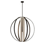 Justice Design - NSH-4304-NCKL - Liv - 36 Inch 455W 7 LED Chandelier