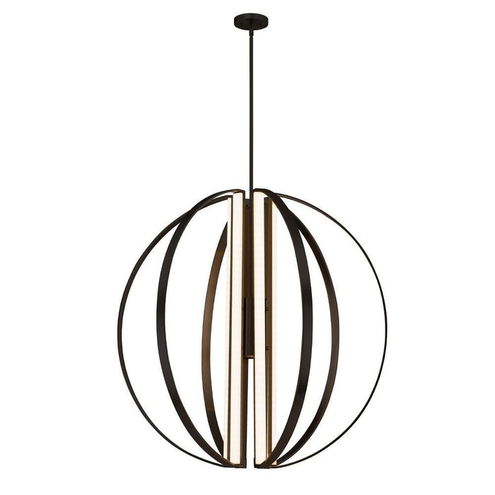 Justice Design - NSH-4304-NCKL - Liv - 36 Inch 455W 7 LED Chandelier