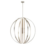 Justice Design - NSH-4304-NCKL - Liv - 36 Inch 455W 7 LED Chandelier