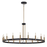Justice Design - NSH-8045-MBBR - Clayton - 18 Light Chandelier In Minimalist Style-18.5 Inches Tall and 42 Inches Wide
