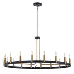 Justice Design - NSH-8045-MBBR - Clayton - 18 Light Chandelier In Minimalist Style-18.5 Inches Tall and 42 Inches Wide