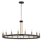 Justice Design - NSH-8045-MBBR - Clayton - 18 Light Chandelier In Minimalist Style-18.5 Inches Tall and 42 Inches Wide