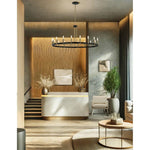 Justice Design - NSH-8045-MBBR - Clayton - 18 Light Chandelier In Minimalist Style-18.5 Inches Tall and 42 Inches Wide