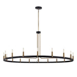 Justice Design - NSH-8046-MBBR - Clayton - 18 Light Chandelier In Minimalist Style-18.5 Inches Tall and 60 Inches Wide