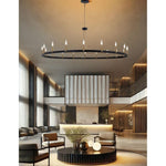 Justice Design - NSH-8046-MBBR - Clayton - 18 Light Chandelier In Minimalist Style-18.5 Inches Tall and 60 Inches Wide