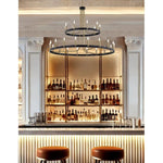 Justice Design - NSH-8048-MBBR - Clayton - 27 Light 2-Tier Chandelier In Minimalist Style-31 Inches Tall and 42 Inches Wide