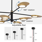 Modern Creative Adjustable Chandelier Light Metal Living Room Ceiling Lights