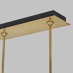 Nyra 72" Wide Plated Brass LED Linear Pendant Light