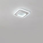 Double Square Shaped Flush Mount Light over Kitchen Sink LED Ceiling Light