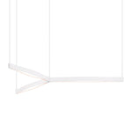 Olaï¿½?55" Wide Satin White LED Kitchen Island Light Pendant
