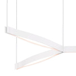 Olaï¿½?55" Wide Satin White LED Kitchen Island Light Pendant