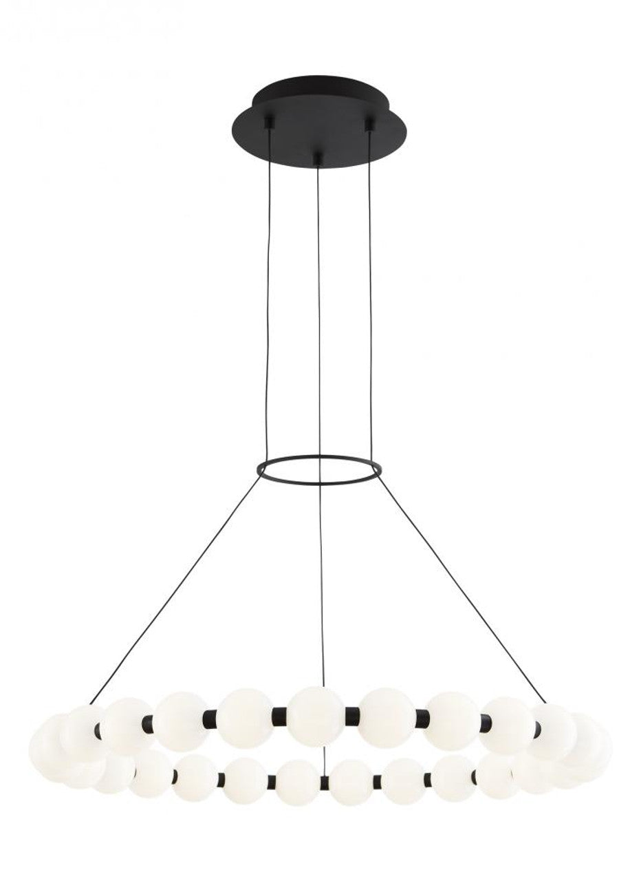 Orbet Chandelier, Integrated LED, Black, 30"W(700OBT30B-LED927 70PGAL8)